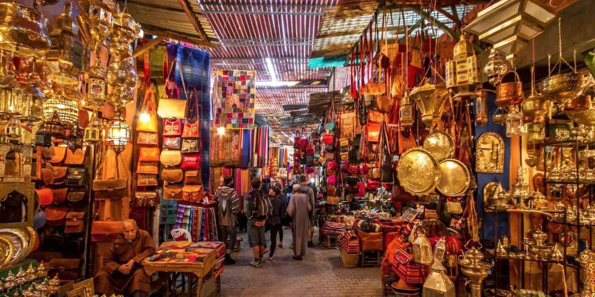 The souks in the Medina, close to the apartment